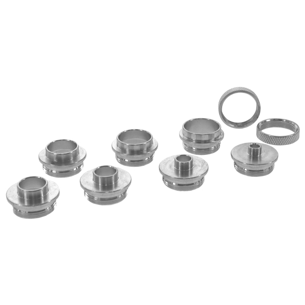 Milescraft Metal Bushing Set- 10 Piece Router Template Guide Set with Wave  Washer in the Router Parts & Attachments department at